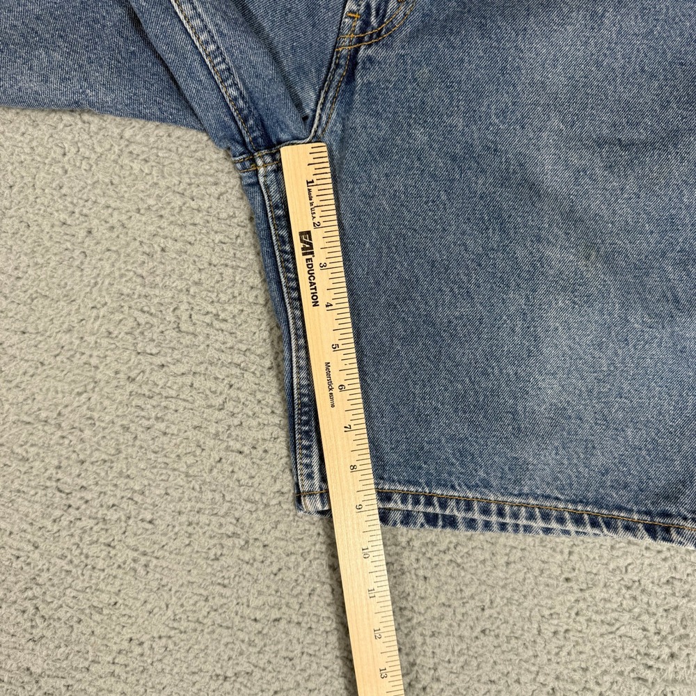 Levis 505 Jeans Shorts Mens 36 Medium Wash Denim Jorts 9in Regular Fit Straight - Picture 7 of 10